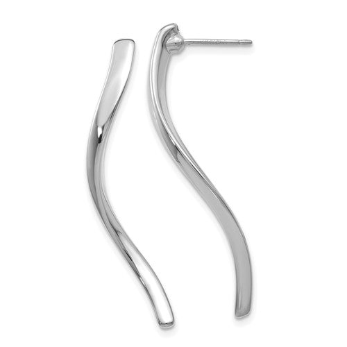 14k-white-gold-long-curled-post-earrings-SolomonJeweler-Wichita-KS-CustomJewelry