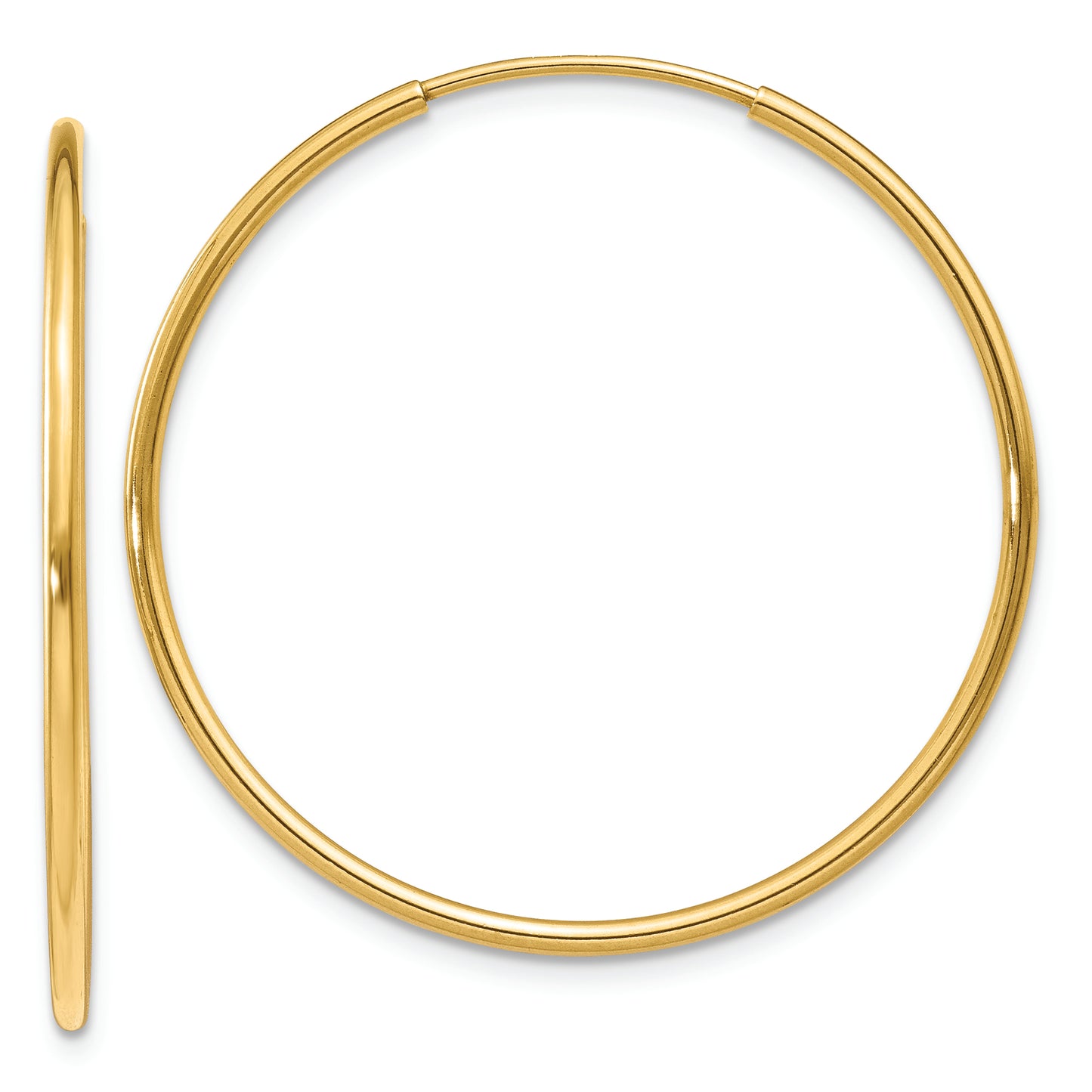 14k 1.25mm Endless Hoop Earring - Solomon Jewelers