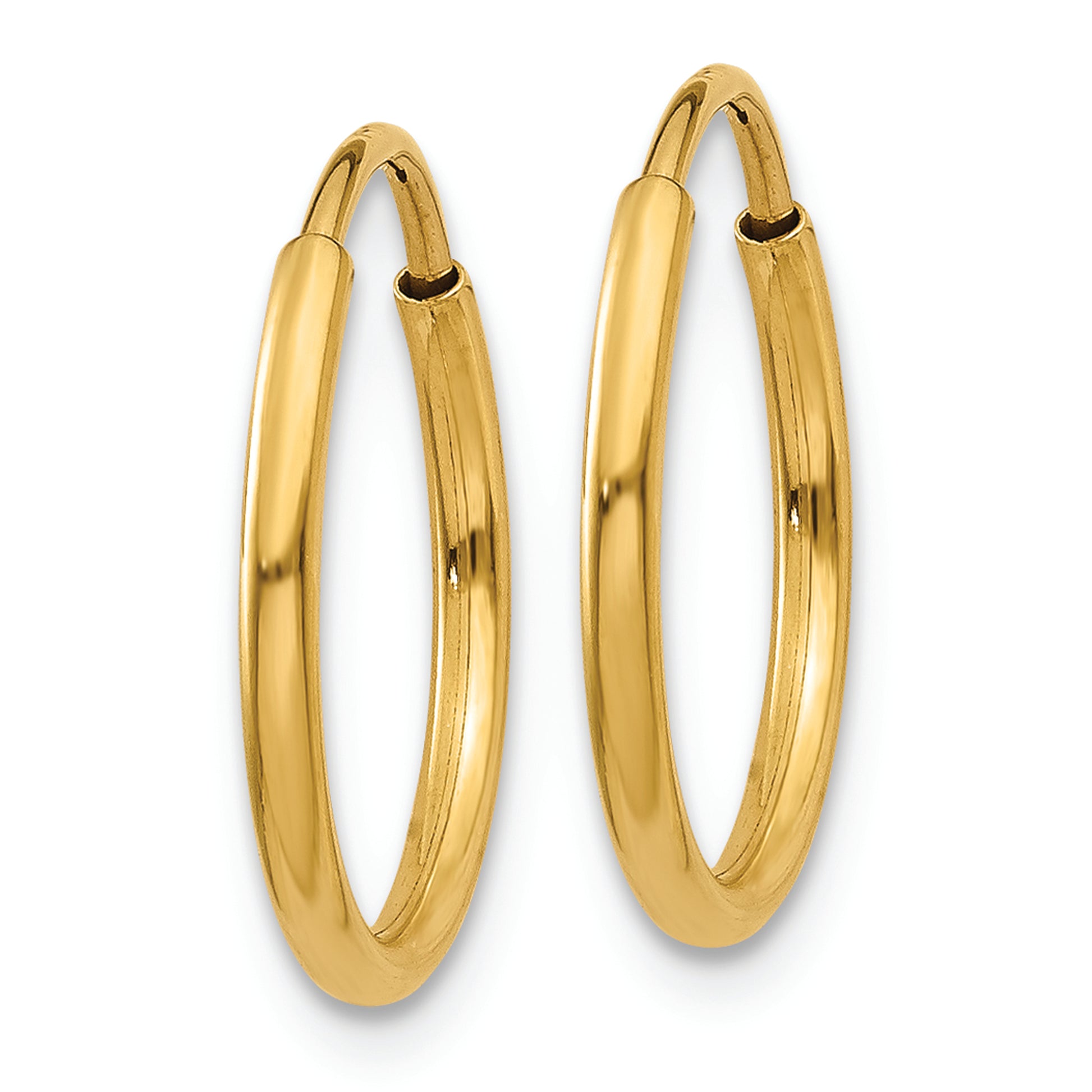 14k 1.25mm Endless Hoop Earring - Solomon Jewelers