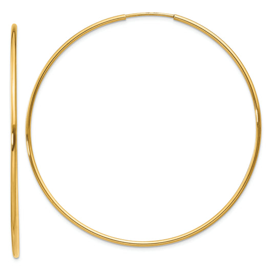 14k 1.25mm Endless Hoop Earring - Solomon Jewelers