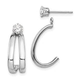 14k-white-gold-polished-w-cz-stud-earring-jackets-SolomonJeweler-Wichita-KS-CustomJewelry