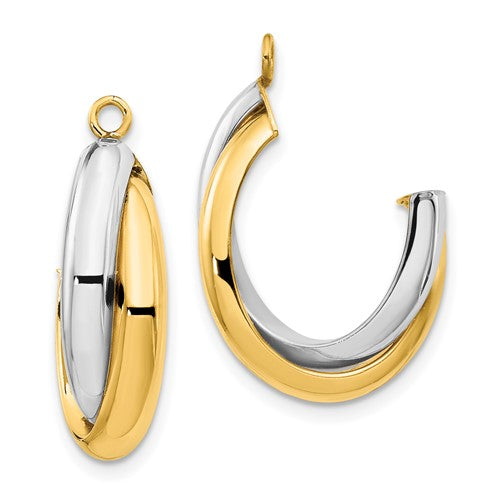 14k-two-tone-polished-double-j-hoop-earring-jackets-SolomonJeweler-Wichita-KS-CustomJewelry