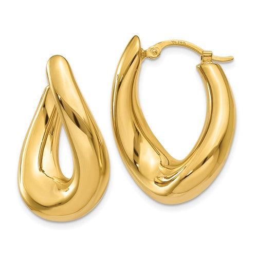 14k-twisted-oval-hoop-earrings-SolomonJeweler-Wichita-KS-CustomJewelry