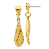 14k-tear-drop-dangle-post-earrings-SolomonJeweler-Wichita-KS-CustomJewelry