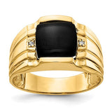 14k AAA Diamond men's ring featuring a sleek band with sparkling diamonds, crafted by Solomon Jewelers.
