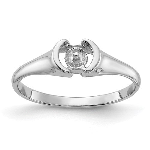 14k-white-gold-polished-pearl-ring-mounting-SolomonJeweler-Wichita-KS-CustomJewelry