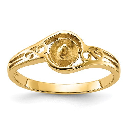 14k-polished-pearl-filigree-ring-mounting-SolomonJeweler-Wichita-KS-CustomJewelry