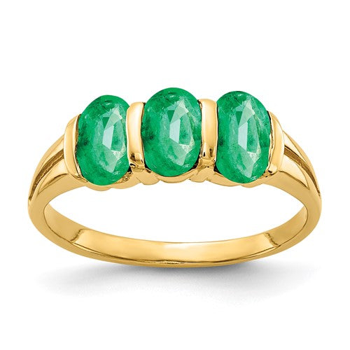 14k-6x4mm-oval-emerald-ring-SolomonJeweler-Wichita-KS-CustomJewelry
