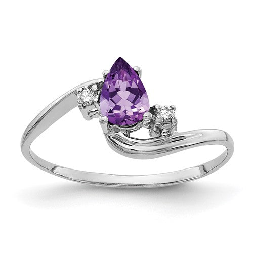 14k-white-gold-6x4mm-pear-amethyst-aa-diamond-ring-SolomonJeweler-Wichita-KS-CustomJewelry