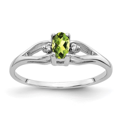 14k-white-gold-5x3mm-oval-peridot-aa-diamond-ring-SolomonJeweler-Wichita-KS-CustomJewelry