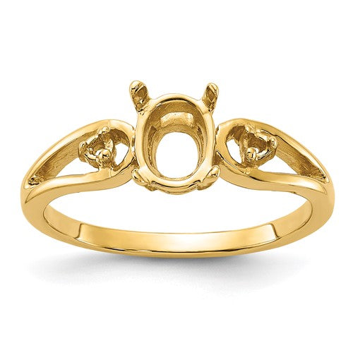 14k-polished-05ct-diamond-7x5-oval-gemstone-ring-mounting-SolomonJeweler-Wichita-KS-CustomJewelry