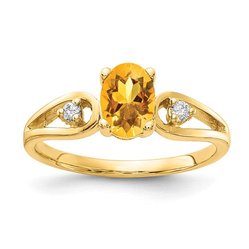 14k-7x5mm-oval-citrine-aa-diamond-ring-SolomonJeweler-Wichita-KS-CustomJewelry