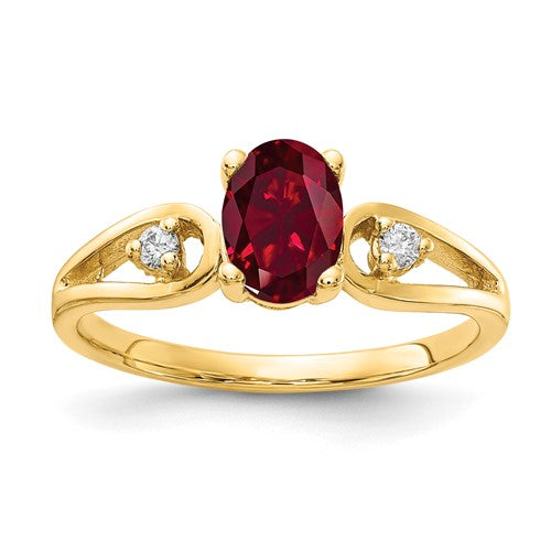 14k-7x5mm-oval-created-ruby-aa-diamond-ring-SolomonJeweler-Wichita-KS-CustomJewelry