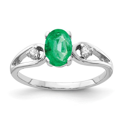 14k-white-gold-7x5mm-oval-emerald-aa-diamond-ring-SolomonJeweler-Wichita-KS-CustomJewelry