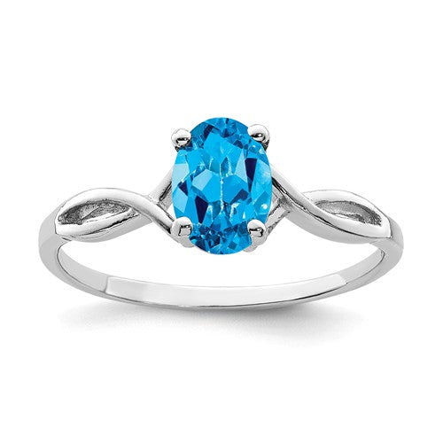 14k-white-gold-7x5mm-oval-blue-topaz-ring-SolomonJeweler-Wichita-KS-CustomJewelry