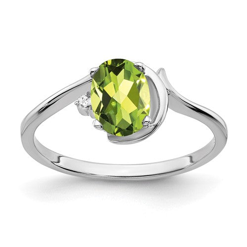14k-white-gold-7x5mm-oval-peridot-aa-diamond-ring-SolomonJeweler-Wichita-KS-CustomJewelry
