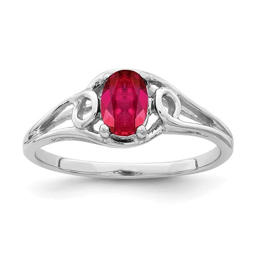 14k-white-gold-7x5mm-oval-ruby-ring-SolomonJeweler-Wichita-KS-CustomJewelry