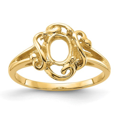 14k-polished-7x5-oval-gemstone-ring-mounting-SolomonJeweler-Wichita-KS-CustomJewelry