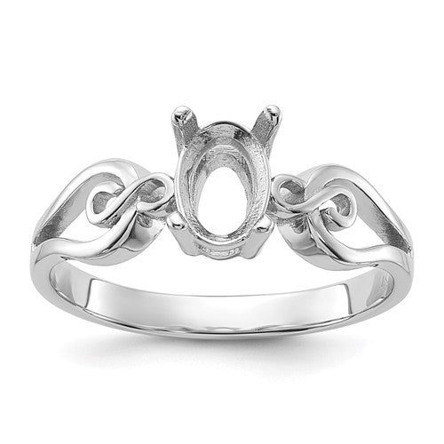 14k-white-gold-polished7x5oval-gemstone-ring-mounting-SolomonJeweler-Wichita-KS-CustomJewelry