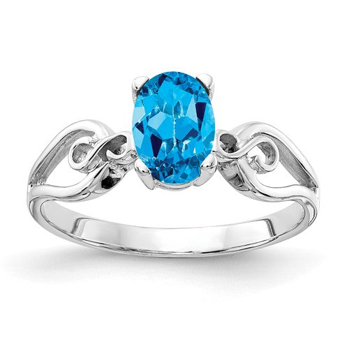 14k-white-gold-8x6mm-oval-blue-topaz-ring-SolomonJeweler-Wichita-KS-CustomJewelry