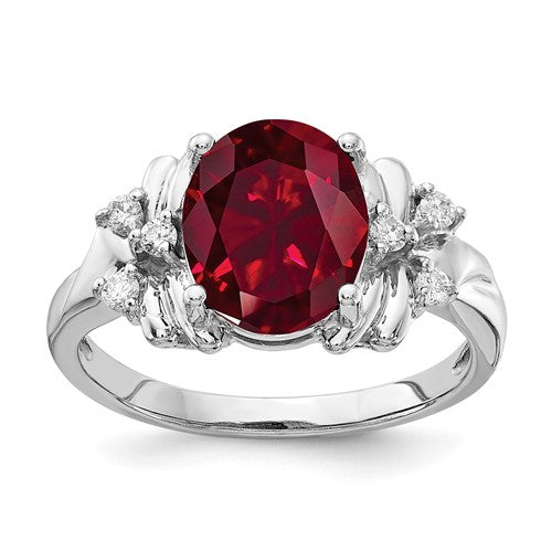 14k-white-gold-10x8mm-oval-created-ruby-aa-diamond-ring-SolomonJeweler-Wichita-KS-CustomJewelry