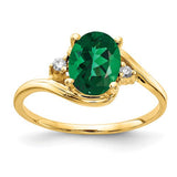 14k gold oval diamond ring with 8x6mm St. Helens AA diamond, featuring elegant jewelry design by Solomon Jewelers.