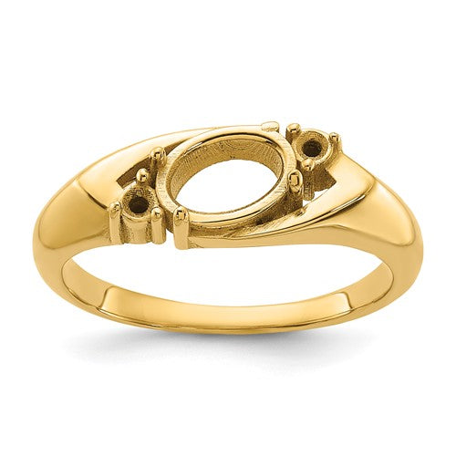 14k-polished-06ct-diamond-7x5-oval-gemstone-ring-mounting-SolomonJeweler-Wichita-KS-CustomJewelry