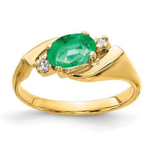 14k-7x5mm-oval-emerald-aa-diamond-ring-SolomonJeweler-Wichita-KS-CustomJewelry