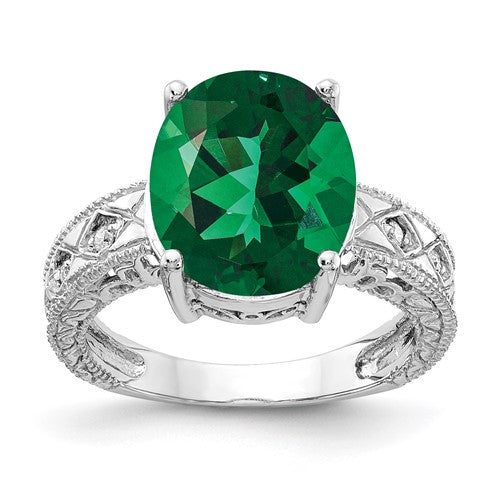 14k white gold oval diamond ring with 12x10mm mount and AA-quality diamond, elegant jewelry piece by Solomon Jewelers