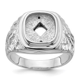 14k-white-gold-mens-polished-and-textured-masonic-ring-mounting-SolomonJeweler-Wichita-KS-CustomJewelry