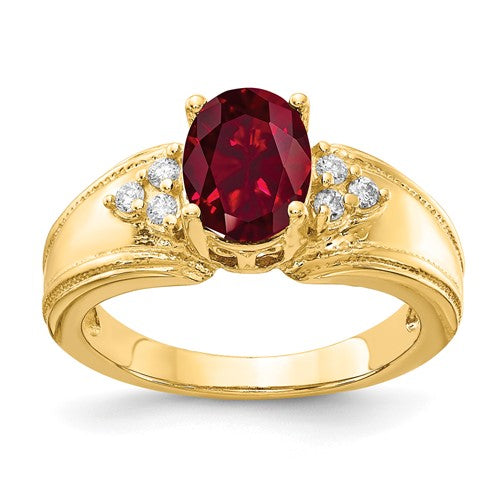 14k-8x6mm-oval-created-ruby-aa-diamond-ring-SolomonJeweler-Wichita-KS-CustomJewelry