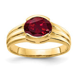 14k-8x6mm-oval-created-ruby-ring-SolomonJeweler-Wichita-KS-CustomJewelry