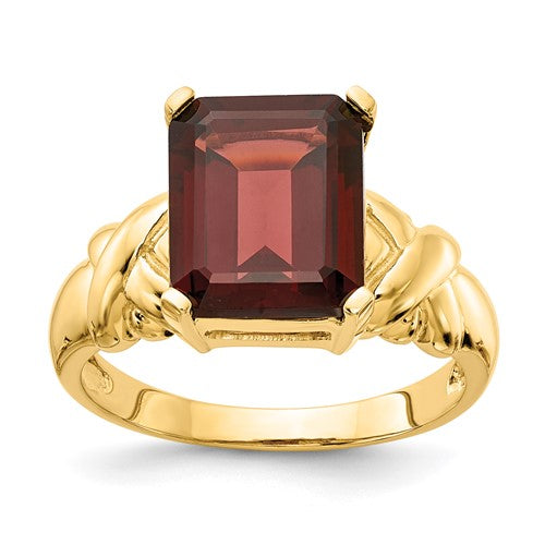 14k-11x9mm-emerald-cut-garnet-ring-SolomonJeweler-Wichita-KS-CustomJewelry