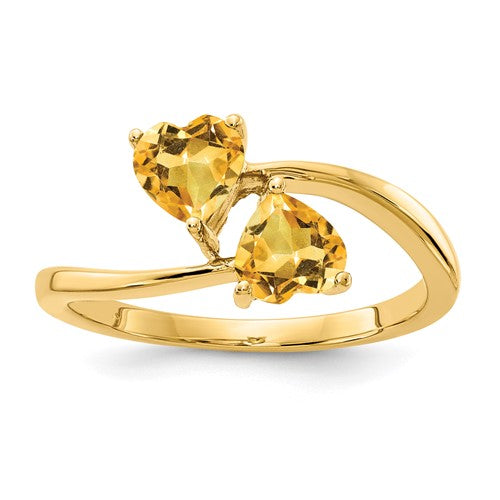 14k-5mm-heart-citrine-ring-SolomonJeweler-Wichita-KS-CustomJewelry