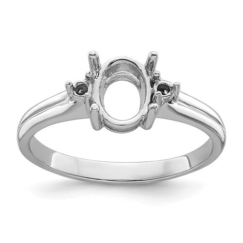 14k-white-gold-diamond-8x6mm-oval-gemstone-ring-mounting-SolomonJeweler-Wichita-KS-CustomJewelry