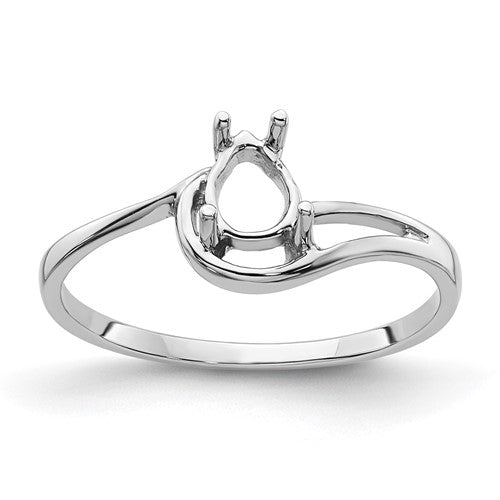 14k-white-gold-6x4mm-pear-gemstone-ring-mounting-SolomonJeweler-Wichita-KS-CustomJewelry