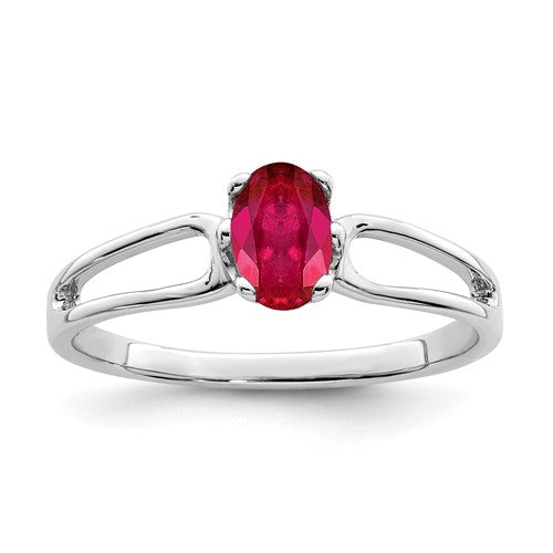 14k-white-gold-6x4mm-oval-ruby-ring-SolomonJeweler-Wichita-KS-CustomJewelry