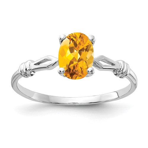 14k-white-gold-7x5mm-oval-citrine-ring-SolomonJeweler-Wichita-KS-CustomJewelry