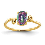 Polished 14k gold ring from Solomon Jewelers, showcasing a sleek and shiny jewelry ring design.