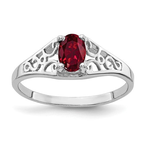 14k-white-gold-6x4mm-oval-created-ruby-ring-SolomonJeweler-Wichita-KS-CustomJewelry