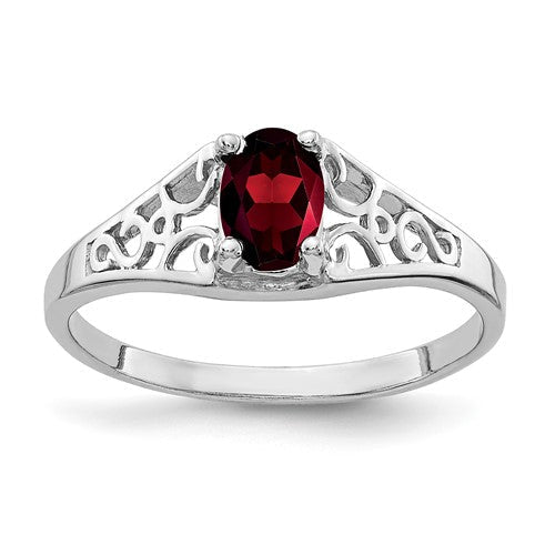 14k-white-gold-6x4mm-oval-garnet-ring-SolomonJeweler-Wichita-KS-CustomJewelry