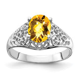 14k-white-gold-8x6mm-oval-citrine-checker-ring-SolomonJeweler-Wichita-KS-CustomJewelry