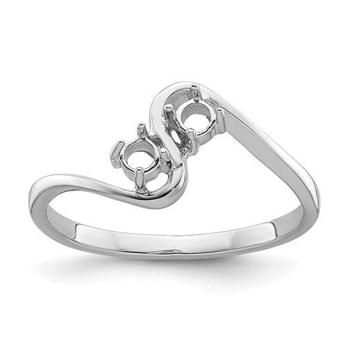 14k-white-gold-two-3mm-round-gemstone-ring-mounting-SolomonJeweler-Wichita-KS-CustomJewelry
