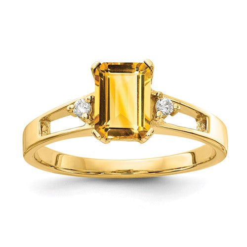 14k-7x5mm-emerald-cut-citrine-aa-diamond-ring-SolomonJeweler-Wichita-KS-CustomJewelry