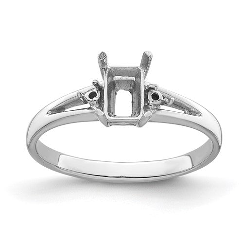 14k-white-gold-diamond-6x4mm-emerald-cut-gemstone-ring-mounting-SolomonJeweler-Wichita-KS-CustomJewelry