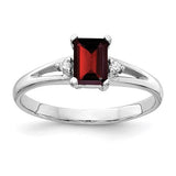 14k-white-gold-6x4mm-emerald-cut-garnet-aa-diamond-ring-SolomonJeweler-Wichita-KS-CustomJewelry