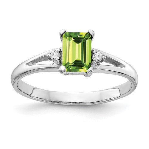 14k-white-gold-6x4mm-emerald-cut-peridot-aa-diamond-ring-SolomonJeweler-Wichita-KS-CustomJewelry