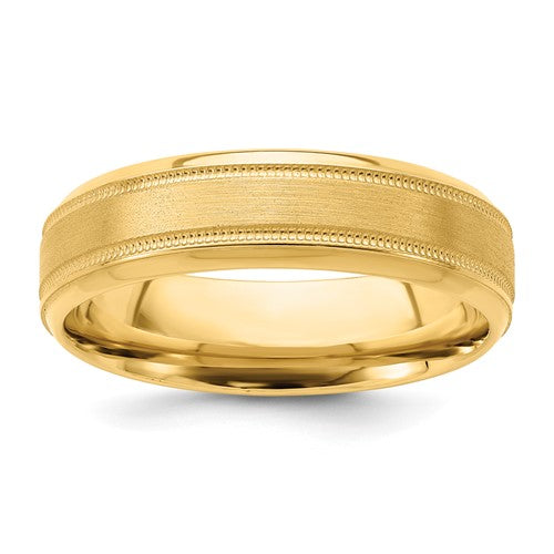 14k-yellow-gold-standard-comfort-fit-brush-satin-fancy-band-SolomonJeweler-Wichita-KS-CustomJewelry