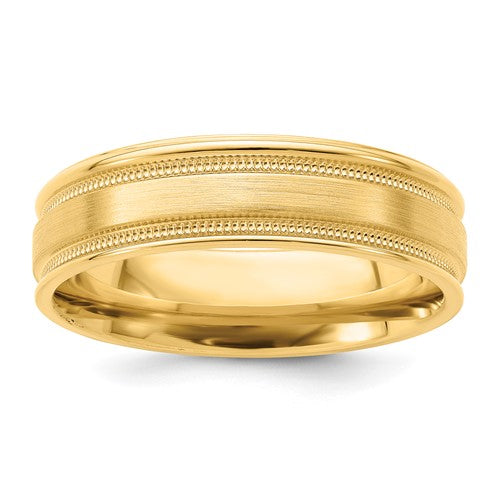 14k-yellow-gold-heavy-comfort-fit-brush-satin-fancy-band-SolomonJeweler-Wichita-KS-CustomJewelry