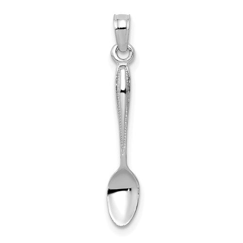14k-white-gold-3-d-table-spoon-pendant-SolomonJeweler-Wichita-KS-CustomJewelry
